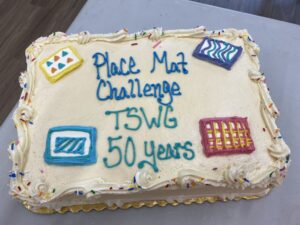 Placemat Challenge 50th Anniversary Cake